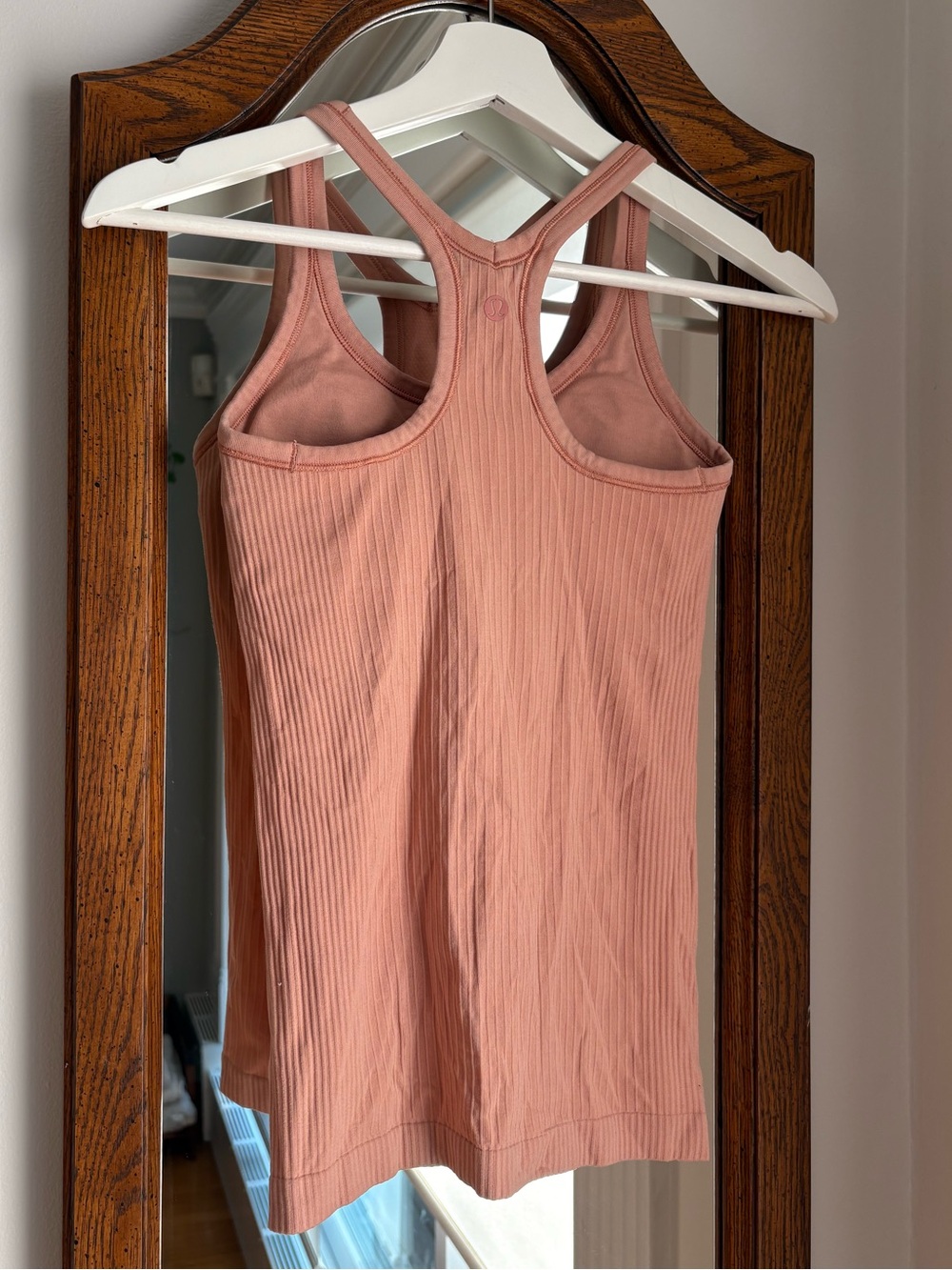 Lululemon light Orange Ebb to Street Tank Top